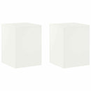 vidaXL Növényállvány 2 pcs Fehér 30 x 30 x 40 cm Acél