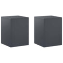 vidaXL Növényállvány 2 pcs Antracitszürke 30 x 30 x 40 cm