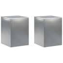 vidaXL Növényállvány 2 pcs Ezüst 30 x 30 x 40 cm Rozsdamentes Acél