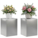 vidaXL Növényállvány 2 pcs Ezüst 30 x 30 x 40 cm Rozsdamentes Acél