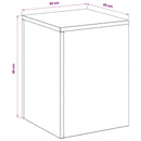 vidaXL Növényállvány 2 pcs Rozsdás 30 x 30 x 40 cm Időjárásálló Acél