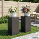 vidaXL Növényállvány 2 pcs Fekete 30 x 30 x 60 cm Acél