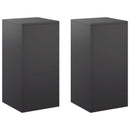 vidaXL Növényállvány 2 pcs Fekete 30 x 30 x 60 cm Acél
