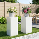 vidaXL Növényállvány 2 pcs Fehér 30 x 30 x 60 cm Acél