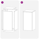 vidaXL Növényállvány 2 pcs Antracitszürke 30 x 30 x 60 cm