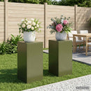 vidaXL Növényállvány 2 pcs Olajzöld 30 x 30 x 60 cm Acél