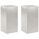 vidaXL Növényállvány 2 pcs Ezüst 30 x 30 x 60 cm Acél