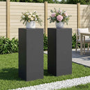 vidaXL Növényállvány 2 pcs Fekete 30 x 30 x 80 cm Acél