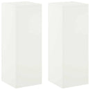 vidaXL Növényállvány 2 pcs Fehér 30 x 30 x 80 cm Acél