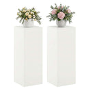 vidaXL Növényállvány 2 pcs Fehér 30 x 30 x 80 cm Acél