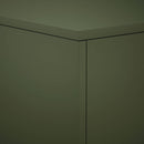 vidaXL Növényállvány Olajzöld 30 x 30 x 80 cm Időjárásálló Acél