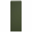 vidaXL Növényállvány Olajzöld 30 x 30 x 80 cm Időjárásálló Acél