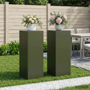 vidaXL Növényállvány 2 pcs Olajzöld 30 x 30 x 80 cm Acél