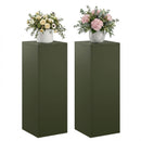 vidaXL Növényállvány 2 pcs Olajzöld 30 x 30 x 80 cm Acél