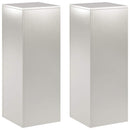 vidaXL Növényállvány 2 pcs Ezüst 30 x 30 x 80 cm Acél