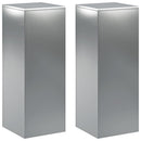 vidaXL Növényállvány 2 pcs Ezüst 30 x 30 x 80 cm Rozsdamentes Acél