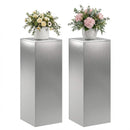 vidaXL Növényállvány 2 pcs Ezüst 30 x 30 x 80 cm Rozsdamentes Acél