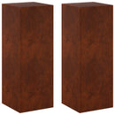 vidaXL Növényállvány 2 pcs Rozsdás 30 x 30 x 80 cm Időjárásálló Acél
