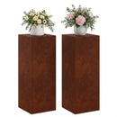 vidaXL Növényállvány 2 pcs Rozsdás 30 x 30 x 80 cm Időjárásálló Acél