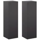 vidaXL Növényállvány 2 pcs Fekete 30 x 30 x 100 cm Acél