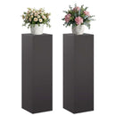 vidaXL Növényállvány 2 pcs Fekete 30 x 30 x 100 cm Acél