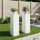 vidaXL Növényállvány 2 pcs Fehér 30 x 30 x 100 cm Acél