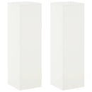 vidaXL Növényállvány 2 pcs Fehér 30 x 30 x 100 cm Acél