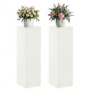 vidaXL Növényállvány 2 pcs Fehér 30 x 30 x 100 cm Acél