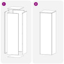 vidaXL Növényállvány Antracitszürke 30 x 30 x 100 cm Rozsdamentes Acél
