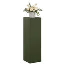 vidaXL Növényállvány Olajzöld 30 x 30 x 100 cm Időjárásálló Acél