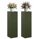 vidaXL Növényállvány 2 pcs Olajzöld 30 x 30 x 100 cm Acél