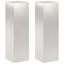 vidaXL Növényállvány 2 pcs Ezüst 30 x 30 x 100 cm Acél