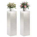 vidaXL Növényállvány 2 pcs Ezüst 30 x 30 x 100 cm Acél
