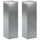 vidaXL Növényállvány 2 pcs Ezüst 30 x 30 x 100 cm Rozsdamentes Acél