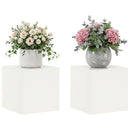 vidaXL Növényállvány 2 pcs Fehér 40 x 40 x 40 cm Acél