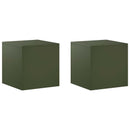 vidaXL Növényállvány 2 pcs Olajzöld 40 x 40 x 40 cm Acél