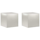 vidaXL Növényállvány 2 pcs Ezüst 40 x 40 x 40 cm Acél