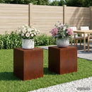 vidaXL Növényállvány 2 pcs Rozsdás 40 x 40 x 40 cm Időjárásálló Acél