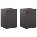 vidaXL Növényállvány 2 pcs Fekete 40 x 40 x 60 cm Acél