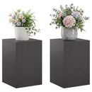 vidaXL Növényállvány 2 pcs Fekete 40 x 40 x 60 cm Acél