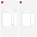 vidaXL Növényállvány 2 pcs Fehér 40 x 40 x 60 cm Acél