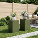 vidaXL Növényállvány 2 pcs Olajzöld 40 x 40 x 60 cm Acél