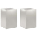 vidaXL Növényállvány 2 pcs Ezüst 40 x 40 x 60 cm Acél