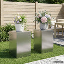 vidaXL Növényállvány 2 pcs Ezüst 40 x 40 x 60 cm Rozsdamentes Acél