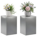 vidaXL Növényállvány 2 pcs Ezüst 40 x 40 x 60 cm Rozsdamentes Acél