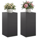 vidaXL Növényállvány 2 pcs Fekete 40 x 40 x 80 cm Acél