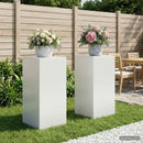 vidaXL Növényállvány 2 pcs Fehér 40 x 40 x 80 cm Acél