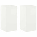 vidaXL Növényállvány 2 pcs Fehér 40 x 40 x 80 cm Acél