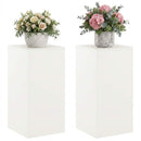 vidaXL Növényállvány 2 pcs Fehér 40 x 40 x 80 cm Acél