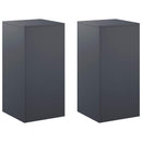 vidaXL Növényállvány 2 pcs Antracitszürke 40 x 40 x 80 cm